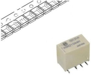 AGN210A4HZ, Реле: электромагнитное, DPDT, Uобмотки: 4,5ВDC, 0,3A/125ВAC, 1А AGN210A4HZ, Реле: электромагнитное, DPDT, Uобмотки: 4,5ВDC, 0,3A/125ВAC, 1А