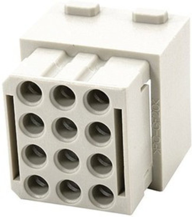 09140124512, Heavy Duty Power Connectors Han Multi module 12 pin female 09140124512, Heavy Duty Power Connectors Han Multi module 12 pin female
