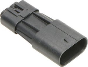 207778-0003, Connector Housing, IP68, Squba 207778, Plug, 3 Ways, 3.6 mm, Molex Squba 207776 Series Pin Contacts