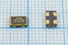 Кварцевый генератор 50000, SMD05032C4, 3,3В, SOC5, T/CM