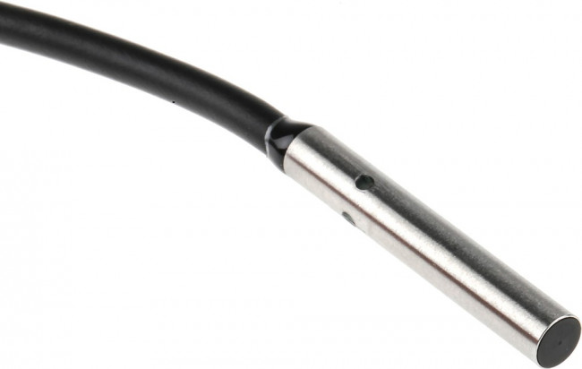 E2E-C04S12-WC-B1 2M, Inductive Barrel-Style Proximity Sensor, 1.2 mm Detection, PNP Output, 10 30 V dc, IP67 E2E-C04S12-WC-B1 2M, Inductive Barrel-Style Proximity Sensor, 1.2 mm Detection, PNP Output, 10 30 V dc, IP67