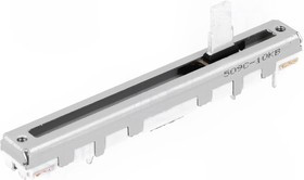 RS45111A900F, Потенциометр: движковый, 10кОм, 250мВт, THT, ±20%, линейная, 200ВAC