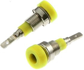 ZP007 2mm Panel-mount Socket,YELLOW