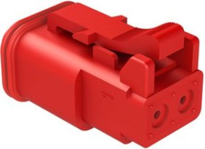 AT06-2S-RED, Automotive Connectors 2 Pin Plug AT06-2S-RED, Automotive Connectors 2 Pin Plug