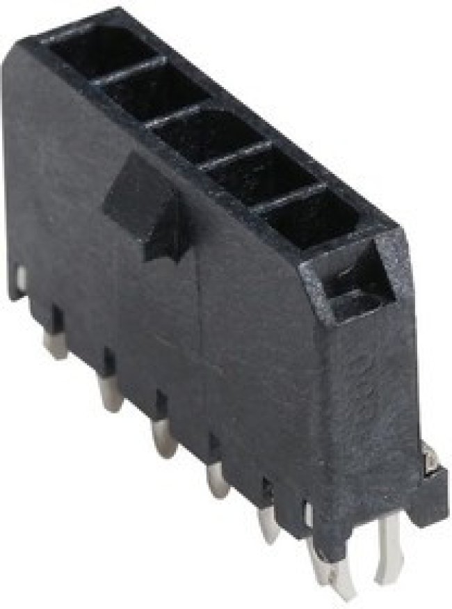 43650-0519, Pin Header, Power, Wire-to-Board, 3 мм, 1 ряд(-ов), 5 контакт(-ов), Through Hole Straight 43650-0519, Pin Header, Power, Wire-to-Board, 3 мм, 1 ряд(-ов), 5 контакт(-ов), Through Hole Straight