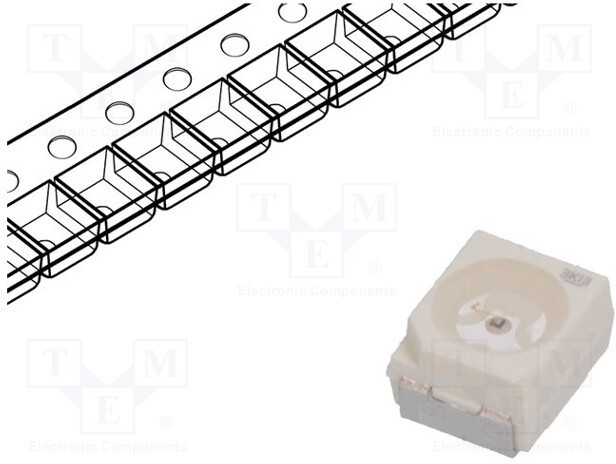 LO T676-R1S2-24, LED; SMD; 3528,PLCC2; orange; 380?755mlm; 112?280mcd; 3.4x3x2.1mm LO T676-R1S2-24, LED; SMD; 3528,PLCC2; orange; 380?755mlm; 112?280mcd; 3.4x3x2.1mm