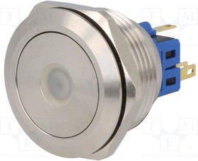 V28-11D-24B-S, Переключатель: антивандальный, Пол: 2, SPDT, 3A/220ВAC, 5A/24ВDC