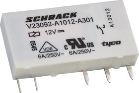 1393236-7 (V23092A1012A301), Реле 1 переключ. 12VDC, 6A/250VAC SPDT (OBSOLETE)