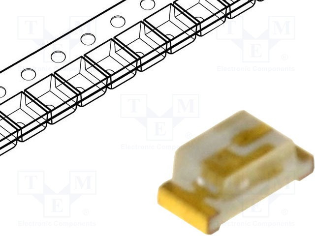 WW-BIS190TS-G, Светодиод, SMD, 0603, голубой, 80-170мкд, 1,6x0,8x0,7мм, 120°, 20мА WW-BIS190TS-G, Светодиод, SMD, 0603, голубой, 80-170мкд, 1,6x0,8x0,7мм, 120°, 20мА