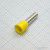HE 6012 Yellow, наконечник кабельный торцевой трубчатый с изоляцией, L=20/12мм, сеч. пров. 6.0мм2