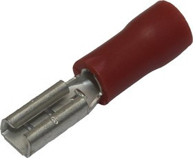KLR/RRD-1288 Наконечник плоский изолированный с манжетой "мама"/2,8х0,8/Красный (НУ=100шт)/6501288