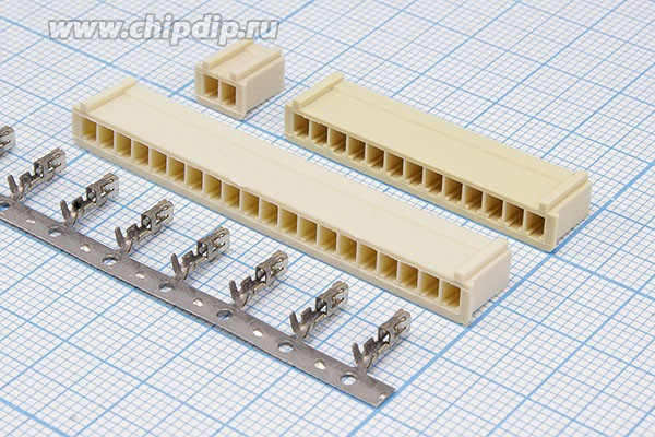 Гнездо питания H1, 2 контакта, шаг 2.5, на кабель, H1-02 конт[4]; №2171 гн пит H1\1x 2\P2,5\каб\\H1-02 конт[4]