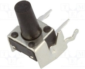 TACTA-68N-F, Микропереключатель TACT, SPST-NO, Пол: 2, 0,05A/12ВDC, THT, нет