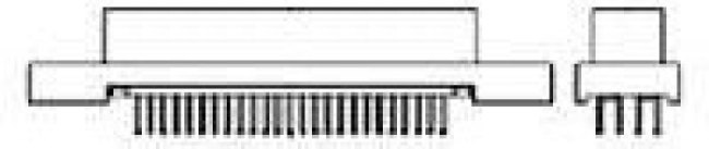 5749085-5, D-Sub Micro-D Connectors 50 50SR VRT PLUG 50 POS VRT PLUG