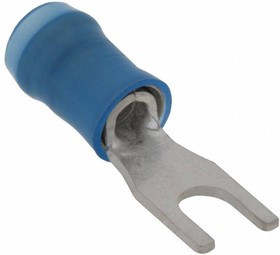 328281, TERMINAL, SPADE/FORK, #6, CRIMP, BLUE