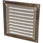 Решетка вентиляционная стальная коричневая 1515МЭ кор 87-915 Решетка вентиляционная стальная коричневая 1515МЭ кор 87-915
