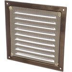 Решетка вентиляционная стальная коричневая 1515МЭ кор 87-915 Решетка вентиляционная стальная коричневая 1515МЭ кор 87-915