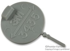 3435-0, Connector Accessories Keying Plug Straight Polybutylene Terephthalate Gray Loose