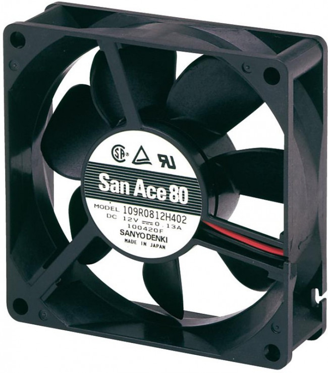 109R0824H4021, 109R Series Axial Fan, 24 V dc, DC Operation, 61.8m³/h, 1.68W, 70mA Max, 80 x 80 x 25mm