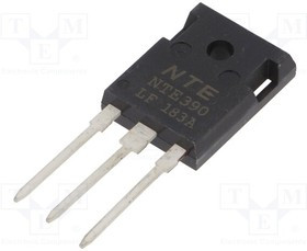 NTE390, Транзистор: NPN, биполярный, 100В, 10А, 80Вт, TO218