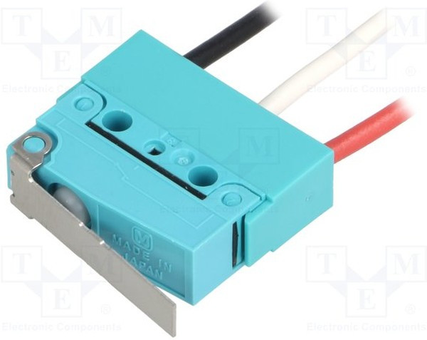 ABS161240, Microswitch, Snap Action, Lever, SPDT, Wire Leaded, 2 A, 125 VDC