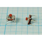 Переключатель тактовый 7,4x 7,4x 4,8, NO, 4P, TH7,4x7,4, влагозащита