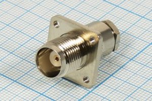 Разъем TNC розетка, RG6, фланец