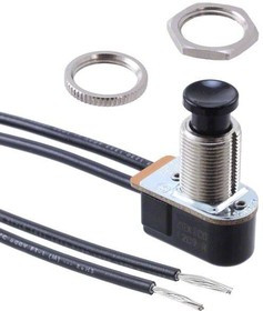 P27F-BL, Pushbutton Switches 1-pole, OFF - (ON), 3A/6A/ 3/4A 250VAC/125VAC/125VAC not HP rated, Non-Illuminated Black Pushbutton Pushbutton P27F-BL, Pushbutton Switches 1-pole, OFF - (ON), 3A/6A/ 3/4A 250VAC/125VAC/125VAC not HP rated, Non-Illuminated Black Pushbutton Pushbutton