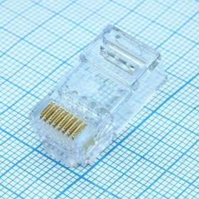 449150001, Модульная вилка, категория 6, удлиненный корпус, неэкранированная, 8/8 конт 449150001, Модульная вилка, категория 6, удлиненный корпус, неэкранированная, 8/8 конт