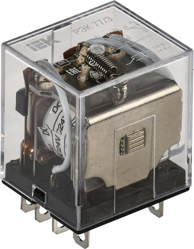 Реле РЭК 77-3 10А 24В DC ИЭК RRP10-3-10-024D