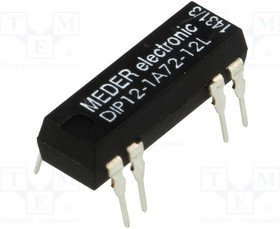 DIP12-1A72-12L, Реле герконовое SPST-N