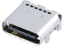 2216100001, USB Connector, Receptacle, USB-C 3.2, Right Angle, Positions - 24 2216100001, USB Connector, Receptacle, USB-C 3.2, Right Angle, Positions - 24