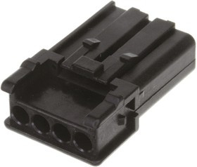 MX44004SF1, MX44 Female Connector Housing, 3.5mm Pitch, 4 Way, 1 Row