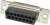 L777SDA15P, D SUB CONN, PLUG, DA, 15POS, SOLDER CUP