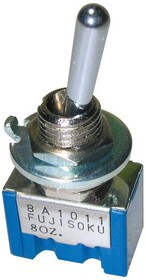 8A1011C-Z, Рычажный переключатель, Вкл.-Вкл., SPDT, Без Подсветки, 8A, Панель, 6 А