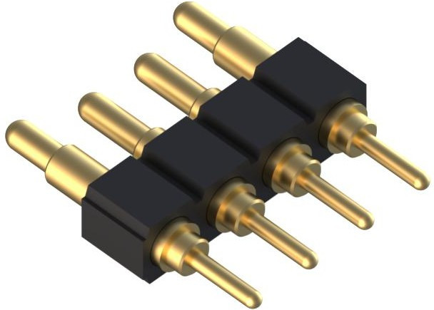 825-22-004-10-020101, Headers & Wire Housings SpringLoaded Con TH Single Row 4-Pin 825-22-004-10-020101, Headers & Wire Housings SpringLoaded Con TH Single Row 4-Pin