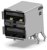 5787745-4, USB Connectors A R/A STACK T/H
