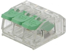 DG221-5.6-03P-17-00A(H), Клеммник монтажный, самозажимная клемма, 0,2-4мм2, 24AWG-12AWG