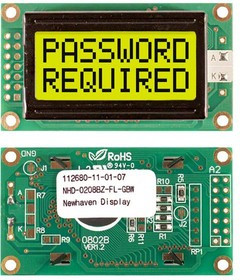 NHD-0208BZ-FL-GBW, LCD Character Display Modules & Accessories STN- GRAY Transfl 58.0 x 32.0 NHD-0208BZ-FL-GBW, LCD Character Display Modules & Accessories STN- GRAY Transfl 58.0 x 32.0