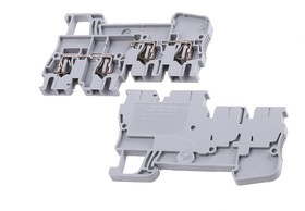3209015, STIO Clipline Series Grey DIN Rail Terminal Block, 2.5mm², Triple-Level, Spring Clamp Termination