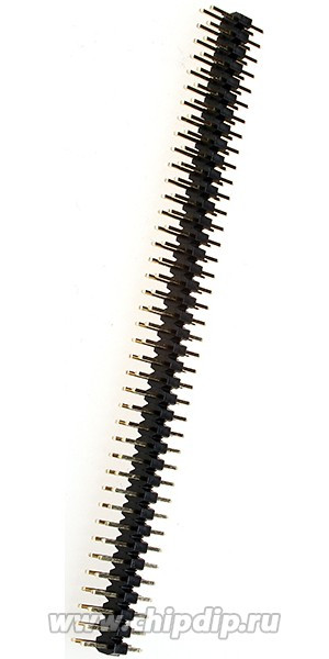 PLD2-80, вилка штыревая 2мм 2x40 прямая (113-DS80G)