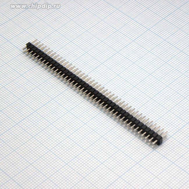 PLD2-80, вилка штыревая 2мм 2x40 прямая (113-DS80G)