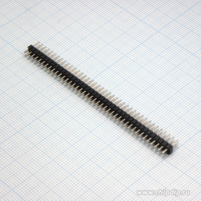 PLD2-80, вилка штыревая 2мм 2x40 прямая (113-DS80G)