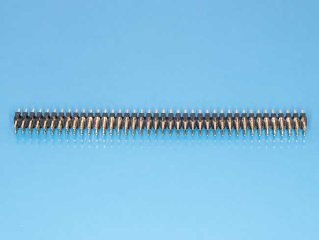 PLD2-80, вилка штыревая 2мм 2x40 прямая (113-DS80G)