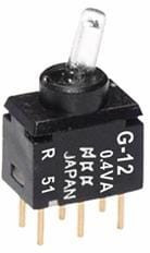 G12JPC, Toggle Switches SPDT ON-NONE-ON RED