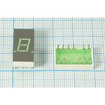 Светодиодный дисплей зеленый, 7 сегментов, 1 разряд, высота 7,6 мм, 2700 мкд, HDSP-3601; №5216 G СД