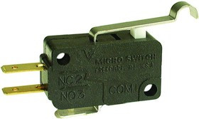 V7-6C17D8-263, MICROSWITCH, ROLLER LEVER SPDT 15A 277V