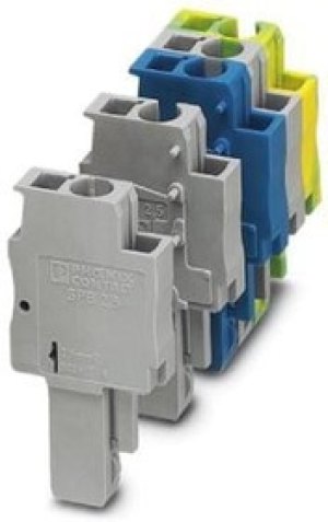 Plug, spring balancer connection, 0.08-4.0 mm², 1 pole, 24 A, 6 kV, yellow/green, 3043187 Plug, spring balancer connection, 0.08-4.0 mm², 1 pole, 24 A, 6 kV, yellow/green, 3043187