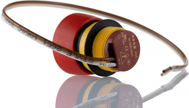 84-5020.0040, Emergency Stop Switches / E-Stop Switches E-STOP PSHBTN 1NC NON ILLUM CABLE