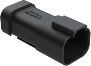 AT04-4P-MM01BLK, Automotive Connectors 4 Pin Recp w/End Cap & Red. Dia Seal BLK AT04-4P-MM01BLK, Automotive Connectors 4 Pin Recp w/End Cap & Red. Dia Seal BLK